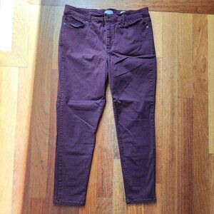 Jessica Simpson Purple High Rise Skinny Ankle Size 12